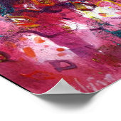 ARLECCHINA VIOLINIST / Venetiaanse carnavalsnacht Poster (Hoek)