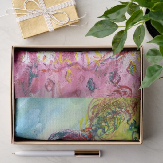 ARLECCHINA VIOLINIST / Venetiaanse carnavalsnacht Tissuepapier (Geschenk)