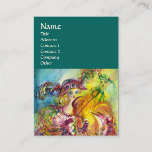 ARLECCHINA VIOLINIST, Violin, Music, Theaterarties Visitekaartje