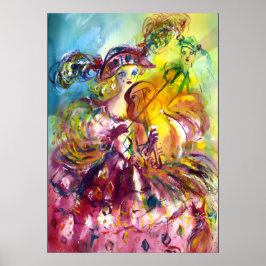 ARLECCHINA VIOLINISTE / Venetiaanse Carnavalsnach Poster