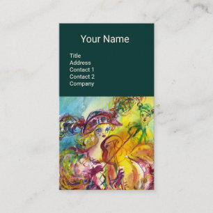 ARLECCHINA VIOLIST, Viool ,Muziek,Theater Artiest, Visitekaartje