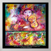 Arlecchino, Colombina en Carnival Ballet Poster (Voorkant)