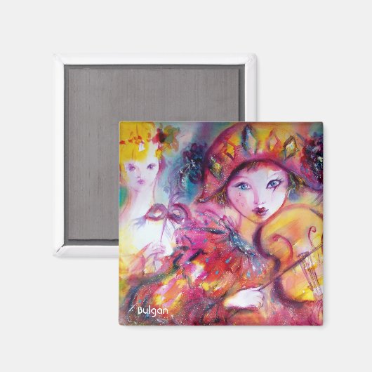 ARLECCHINO EN COLOMBINA MAGNEET (Voorkant / Achterkant)