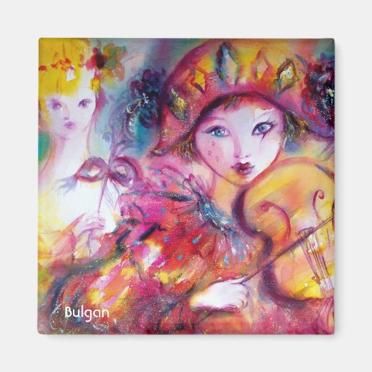 ARLECCHINO EN COLOMBINA MAGNEET (Voorkant)