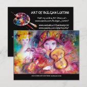 ARLECCHINO EN COLOMBINA Venetiaanse Maskers voor e Uitnodiging Briefkaart (Voorkant / Achterkant)