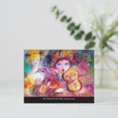 ARLECCHINO EN COLOMBINA Venetiaanse Maskers voor e Uitnodiging Briefkaart (Staand voorkant)