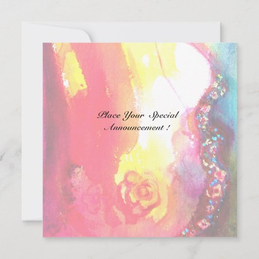 ARLECCHINO EN COLOMBINA/Venetian Mardi Gras Aankondiging (Achterkant)