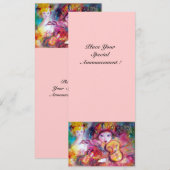 ARLECCHINO EN COLOMBINA/Venetian Mardi Gras Aankondiging (Voorkant / Achterkant)