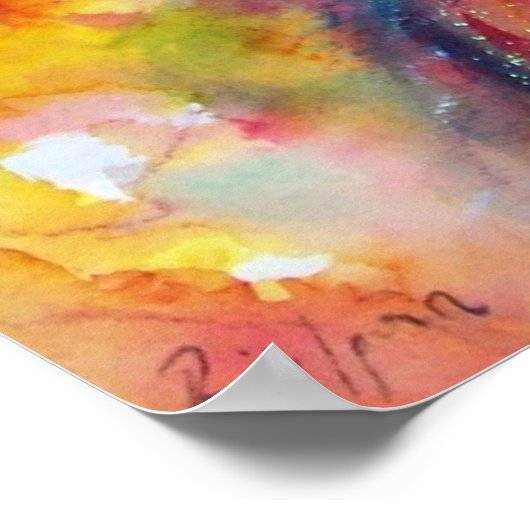 Arlecchino en Colombina/Venetian Masquerade Poster (Hoek)