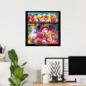 ARLECCHINO EN COLOMBINA Venetinan Masquerade Poster (Thuiskantoor)