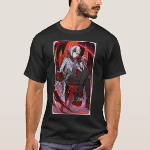 Arlecchino Genshin Kunst Basis Donkere T-Shirt