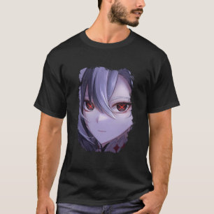 Arlecchino Genshin Kunst Kunst 14 Basis Donker T T-shirt
