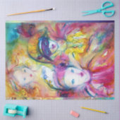 ARLECCHINO,PIERO,COLOMBINA MASQUERADE Waterverf Tissuepapier (Craft)