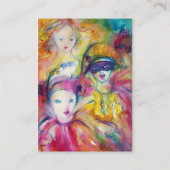 ARLECCHINO PIERO EN COLOMBINA/BUTTERFLES PLANT VISITEKAARTJE (Achterkant)