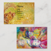 ARLECCHINO PIERO EN COLOMBINA/BUTTERFLES PLANT VISITEKAARTJE (Voorkant / Achterkant)