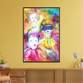 ARLECCHINO PIERO EN COLOMBINA CANVAS AFDRUK (Insitu (Woonkamer))