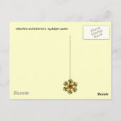 Arlecchino Spelen Violin en Colombina Briefkaart (Achterkant)