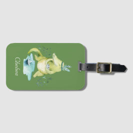 Arlena the Alligator Personalized Bagagelabel