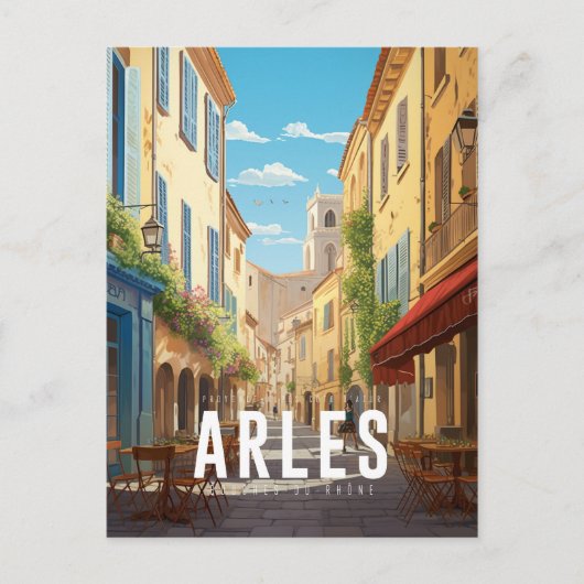 Arles - Frankrijk - illustratie Briefkaart (Voorkant)