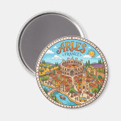 Arles Frankrijk Magneet (Voorkant / Achterkant)