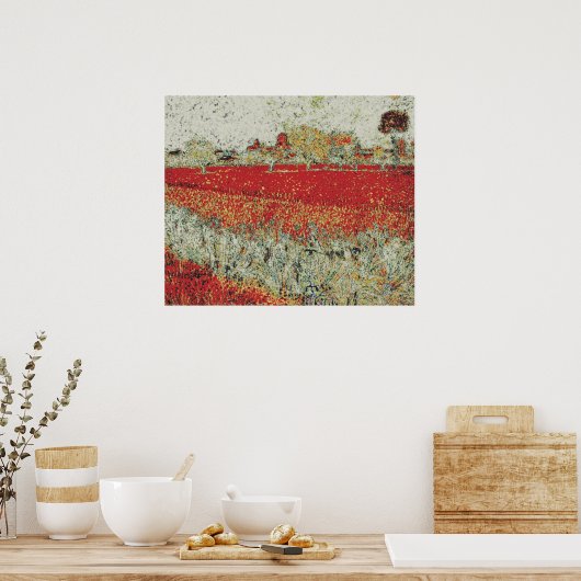 arles - gemodificeerde van gogh poster (Keuken)