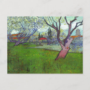 Arles met bomen in Blossom, Vincent van Gogh Briefkaart
