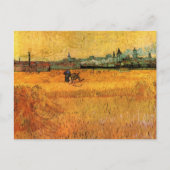 Arles: Uitzicht van Wheat Fields door Vincent van  Briefkaart (Voorkant)