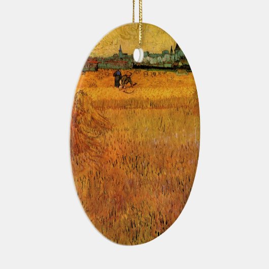 Arles: Uitzicht van Wheat Fields door Vincent van  Keramisch Ornament (Rechts)
