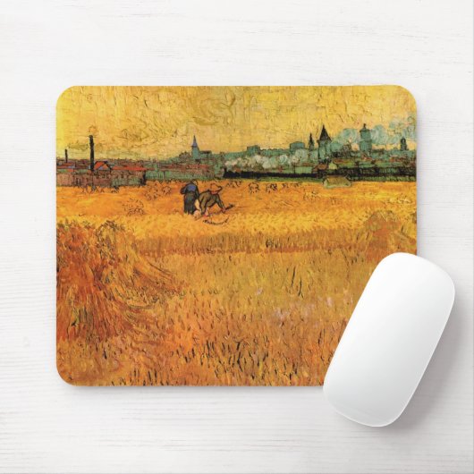 Arles: Uitzicht van Wheat Fields door Vincent van Muismat (Met muis)