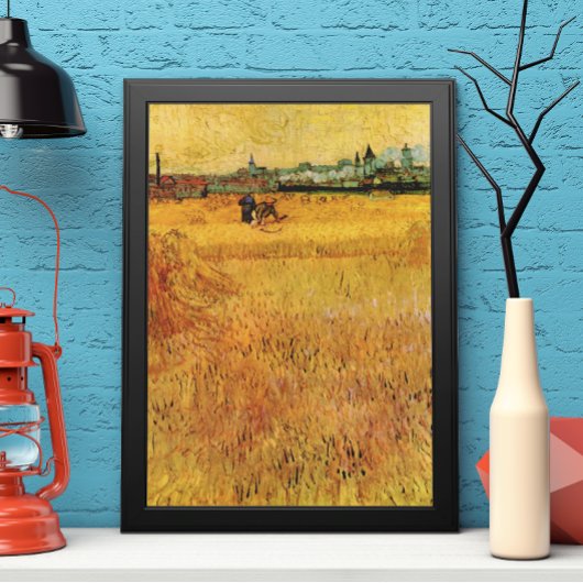 Arles: Uitzicht van Wheat Fields door Vincent van Poster