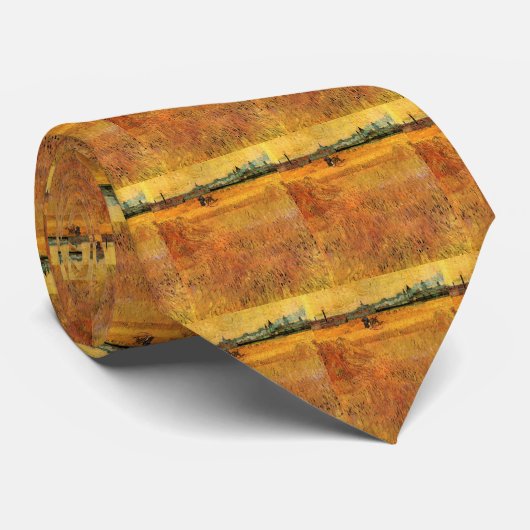 Arles: Uitzicht van Wheat Fields door Vincent van  Stropdas (Opgerold)