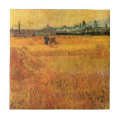 Arles: Uitzicht van Wheat Fields door Vincent van  Tegeltje (Voorkant)