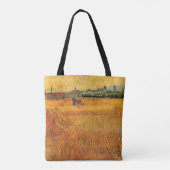 Arles: Uitzicht van Wheat Fields door Vincent van  Tote Bag (Achterkant)