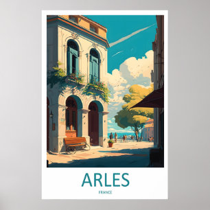 Arles Vintage Reisposter Ski Nationaal Park Poster