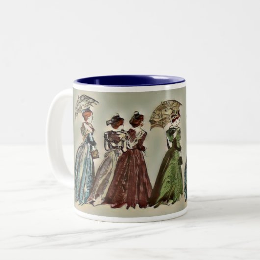 Arlesiaanse mug tweekleurige koffiemok (Voorkant links)