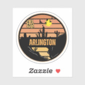 Arlington, Arizona Sticker (Vel)