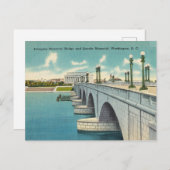 Arlington Bridge, Lincoln Memorial, Washington D.C Briefkaart (Voorkant / Achterkant)