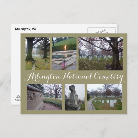 Arlington Cemetery Collage Briefkaart (Voorkant / Achterkant)