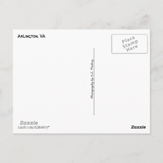 Arlington Cemetery Collage Briefkaart (Achterkant)