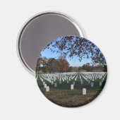 Arlington Cemetery Headstones in Lines Herfst 2013 Magneet (Voorkant / Achterkant)
