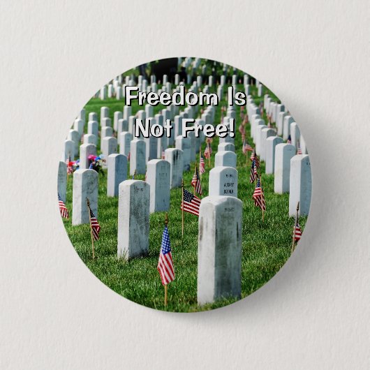 Arlington Cemetery Ronde Button 5,7 Cm (Voorkant)
