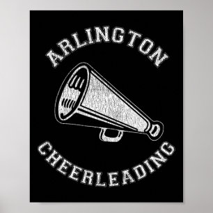 Arlington Cheer Vervallen Retro 90's Cheerleader Poster