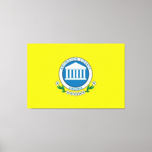 Arlington County vlag Canvas Afdruk (Voorkant)