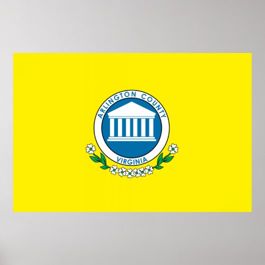 Arlington County vlag Poster (Voorkant)