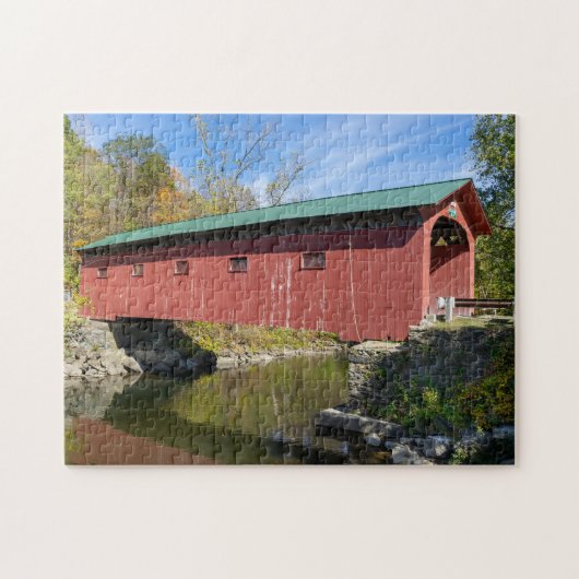 Arlington Covered Bridge in Vermont Legpuzzel (Horizontaal)