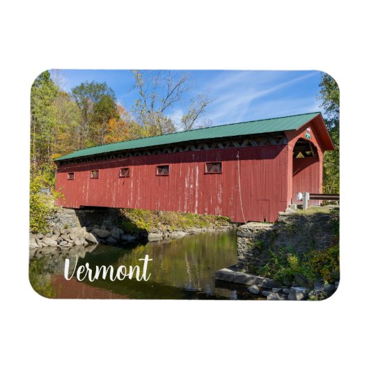 Arlington Covered Bridge in Vermont Magneet (Horizontaal)