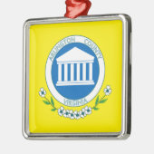 Arlington Flag (Virginia, VS) (provincie Arlington Metalen Ornament (Links)