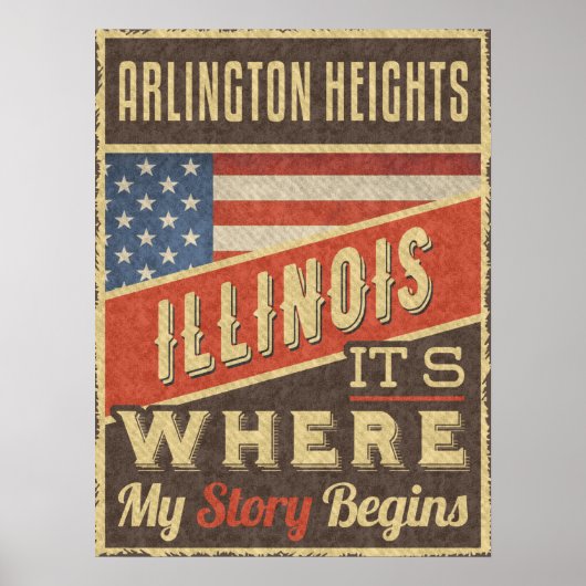 Arlington Heights Illinois Poster (Voorkant)