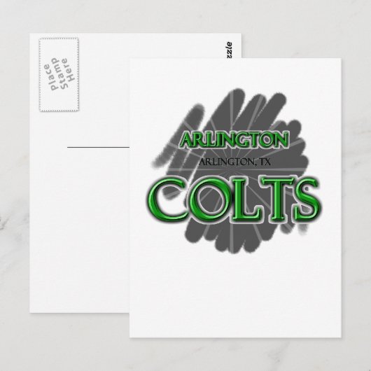Arlington High School Colts - Arlington, TX Briefkaart (Voorkant / Achterkant)
