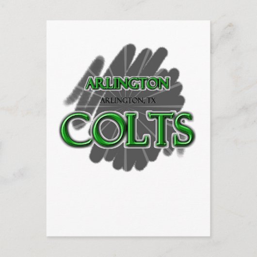 Arlington High School Colts - Arlington, TX Briefkaart (Voorkant)